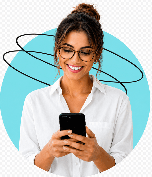 ejobs.hu - Hölgy a telefonját nézi